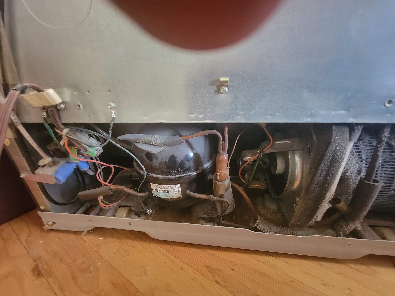 Dirty refrigerator compressor